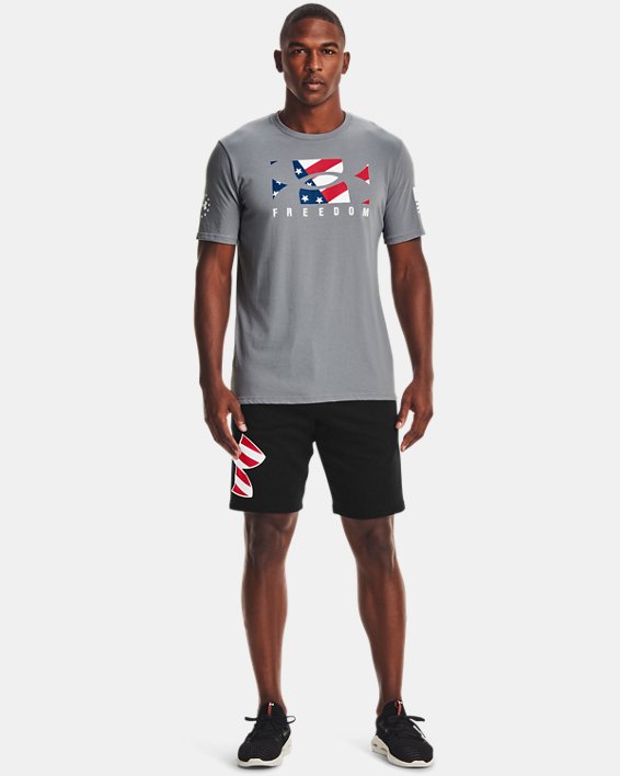 Men's UA Freedom Rival Big Flag Logo Shorts, Black, pdpMainDesktop image number 3